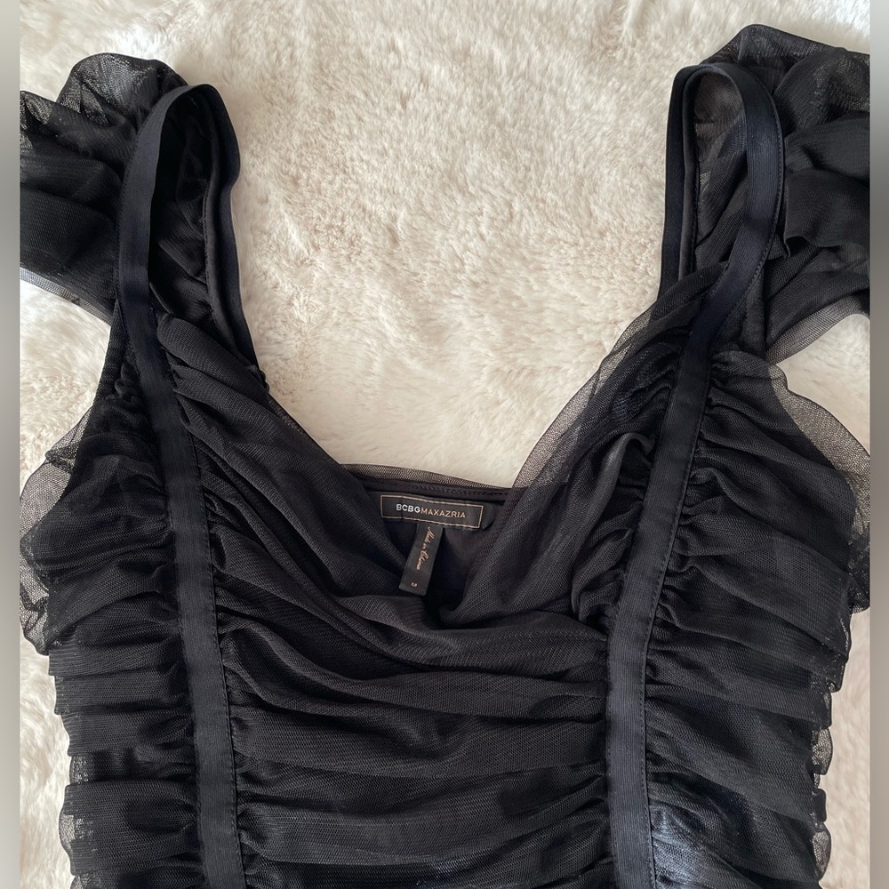 BCBG Maxazria mesh blouse